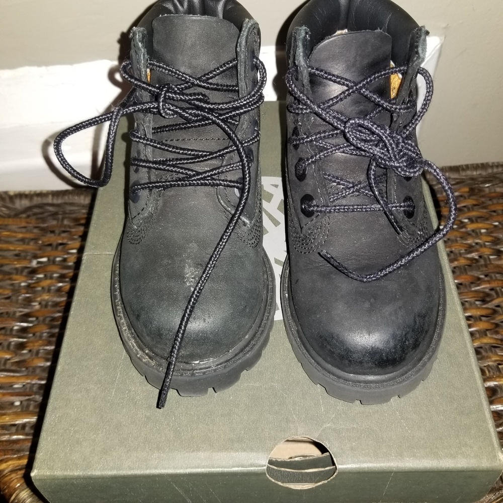 Black Timberland boots